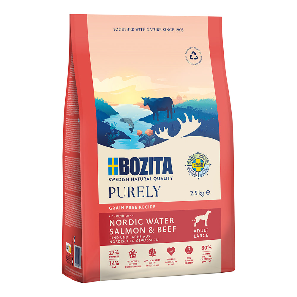 Bozita Purley Adult Large Lachs & Rind 2,5kg