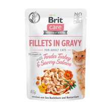 Brit Care Fillets in Sauce mit Truthahn & Lachs 85g