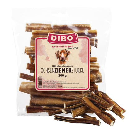 Dibo Ochsenziemer-Stücke 12cm, 200g