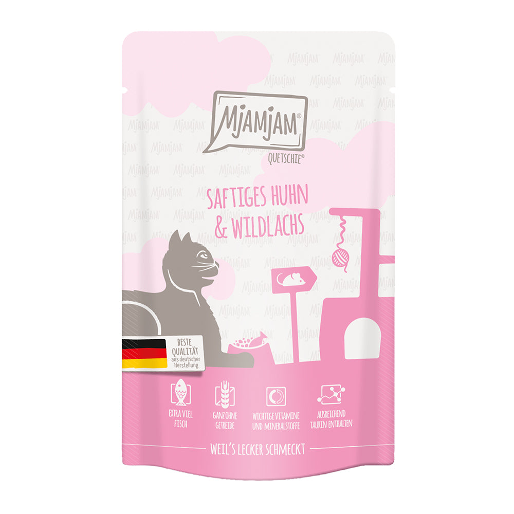 MjAMjAM saftiges Huhn und Wildlachs, 125g