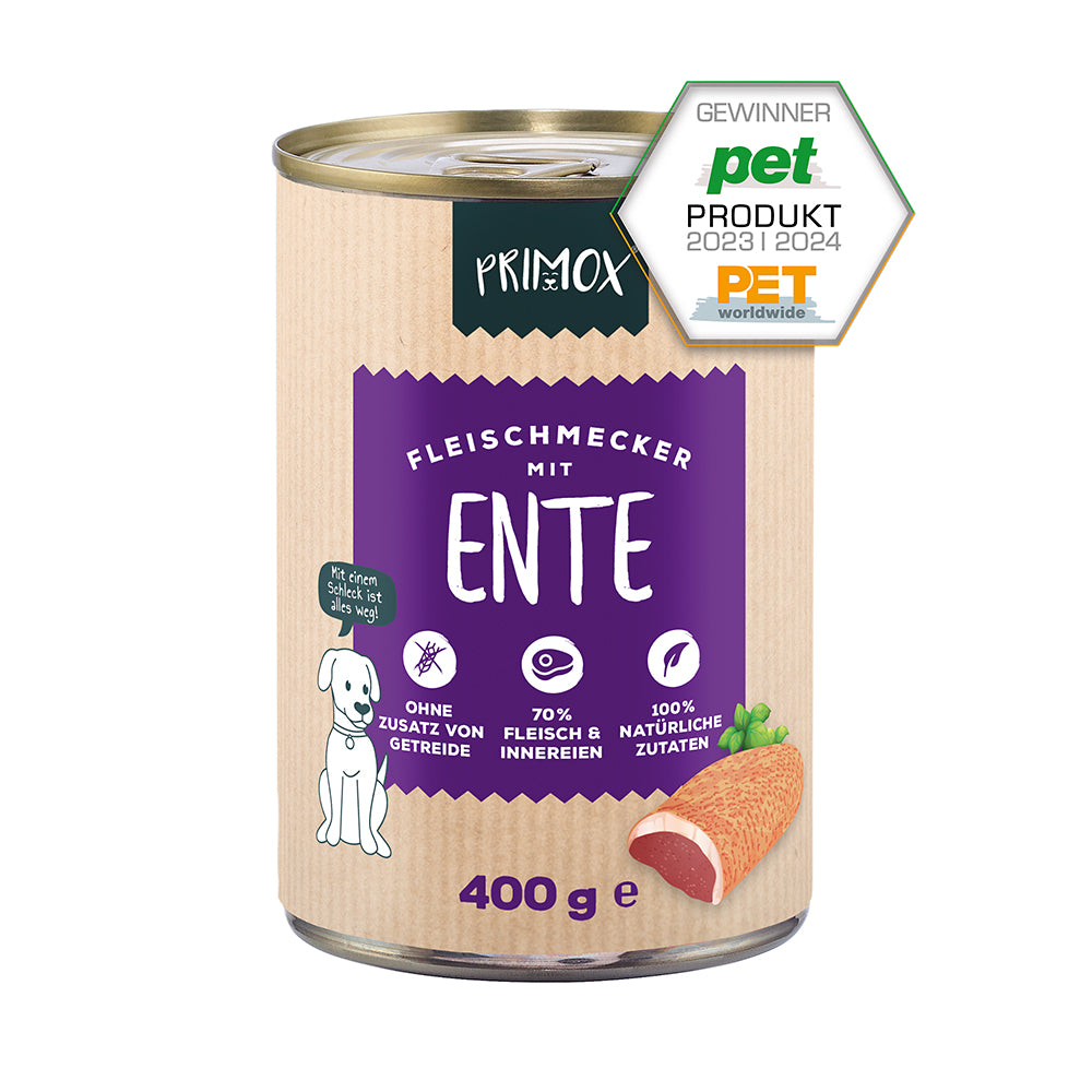 Primox Nassfutter mit Ente 400g