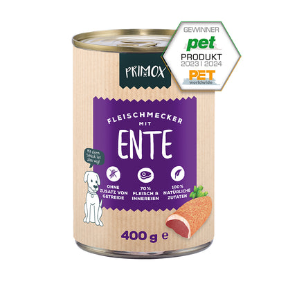 Primox Nassfutter mit Ente 400g