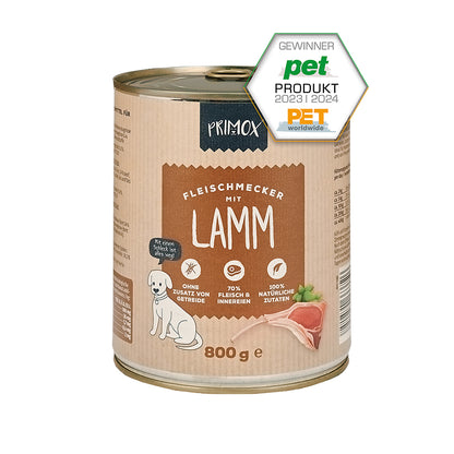 Primox Nassfutter mit Lamm 800g