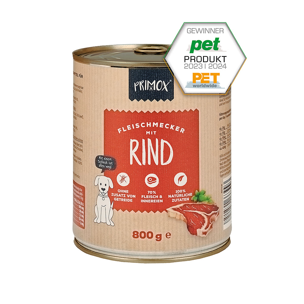 Primox Nassfutter mit Rind 800g