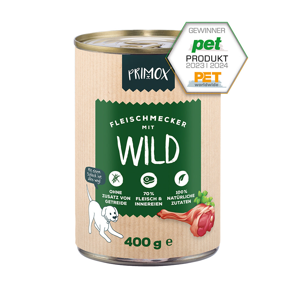 Primox Nassfutter mit Wild 400g