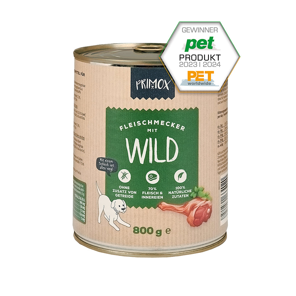 Primox Nassfutter mit Wild 800g