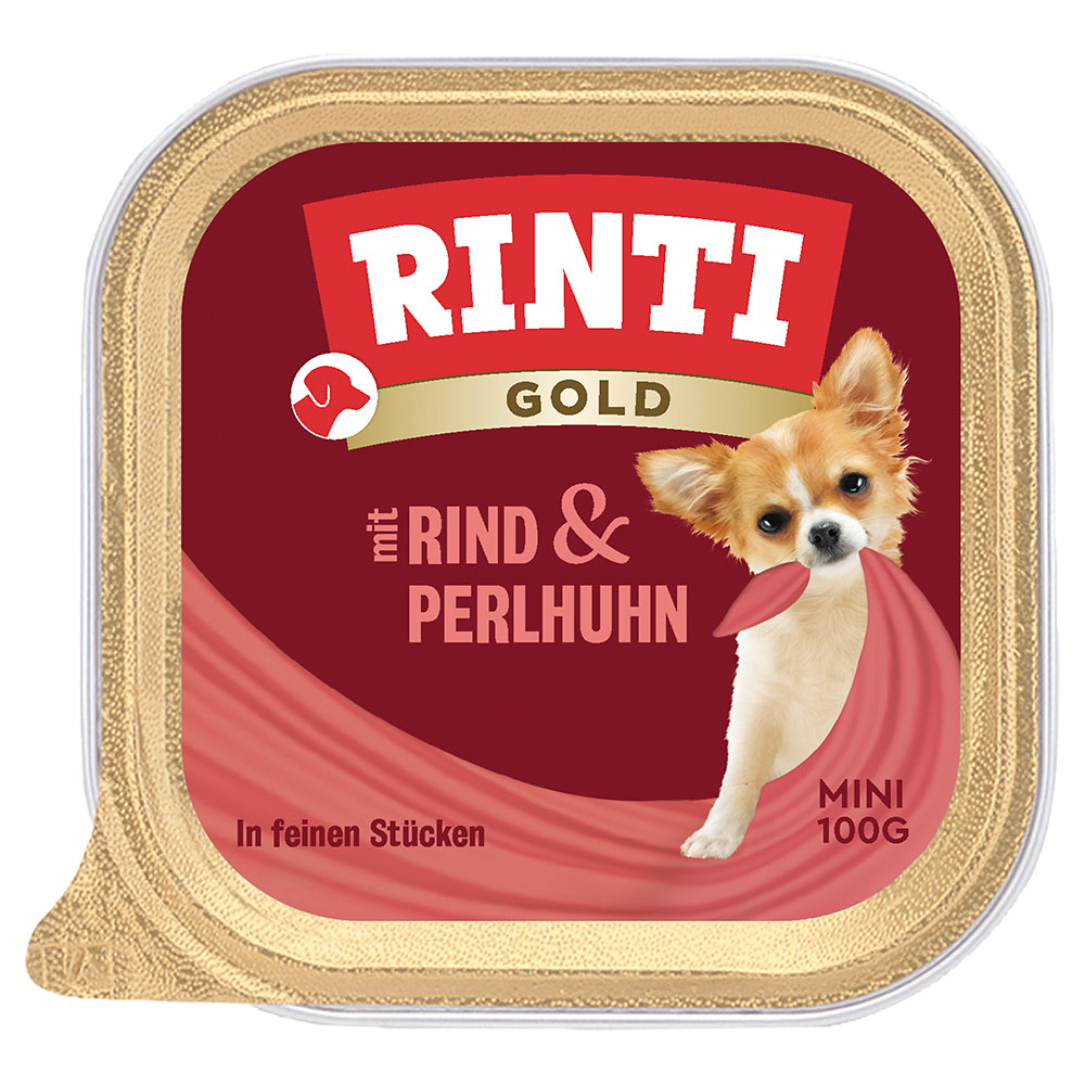 Rinti Gold Mini Rind & Perlhuhn 100g