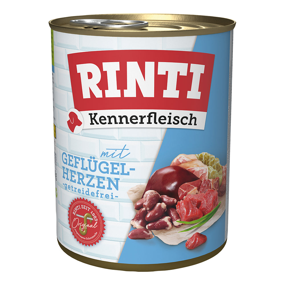 Rinti Kennerfleisch Geflügelherzen 800g